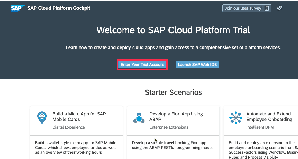 Logon screen of SAP CPI