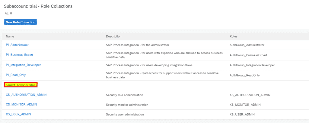 Set up SAP CPI Tenant Administrator