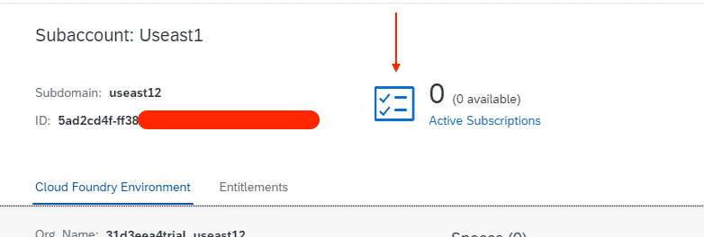 SAP CPI Subscription tenant setup