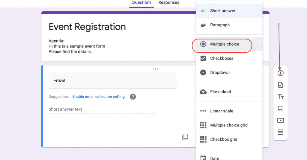 Google Registration Form Template