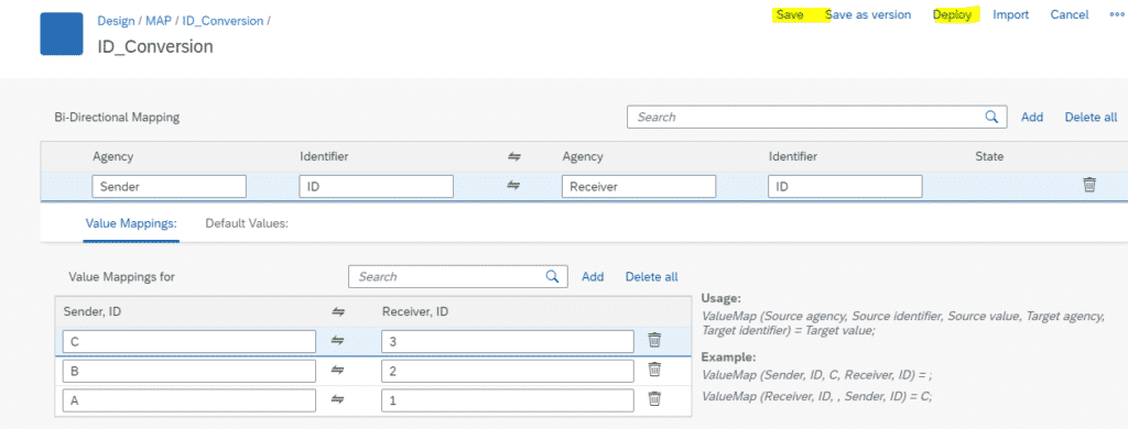 message mapping in sap cpi