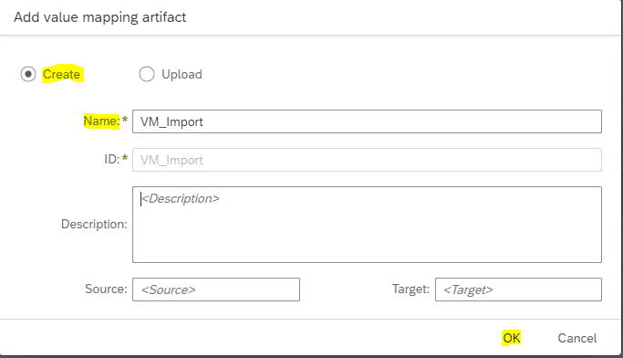 Importing Value Mapping in SAP CPI Recode Hive