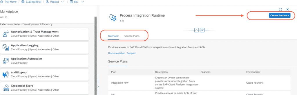 Creating new instance in CPI