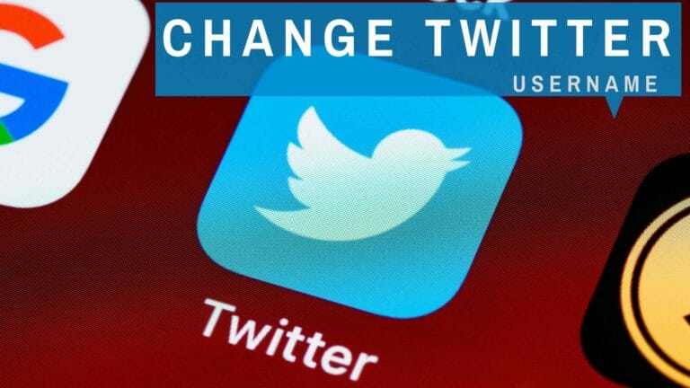 How to change the Twitter username