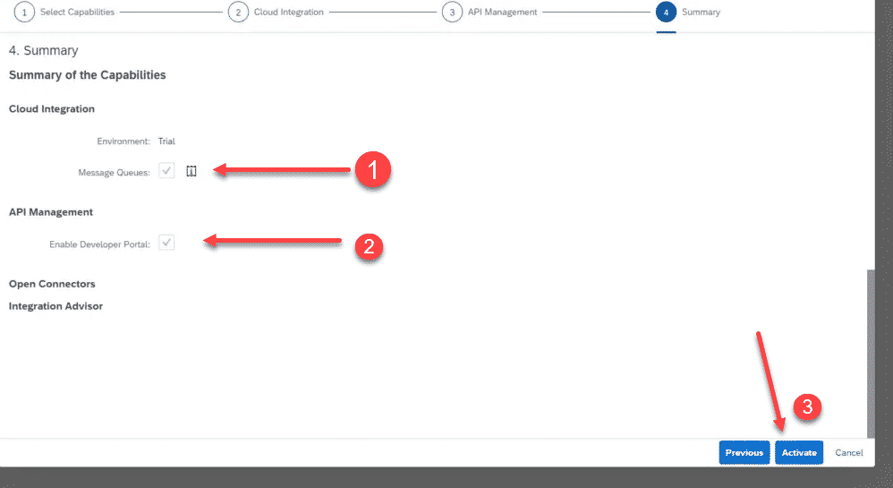 Activate Capabilities in SAP CPI