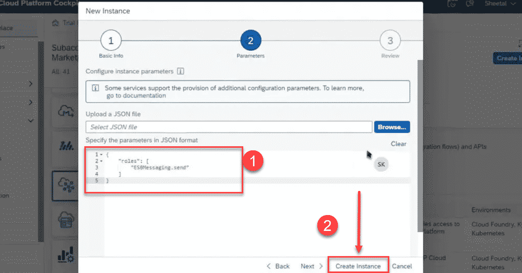 Adding custom code as parameters