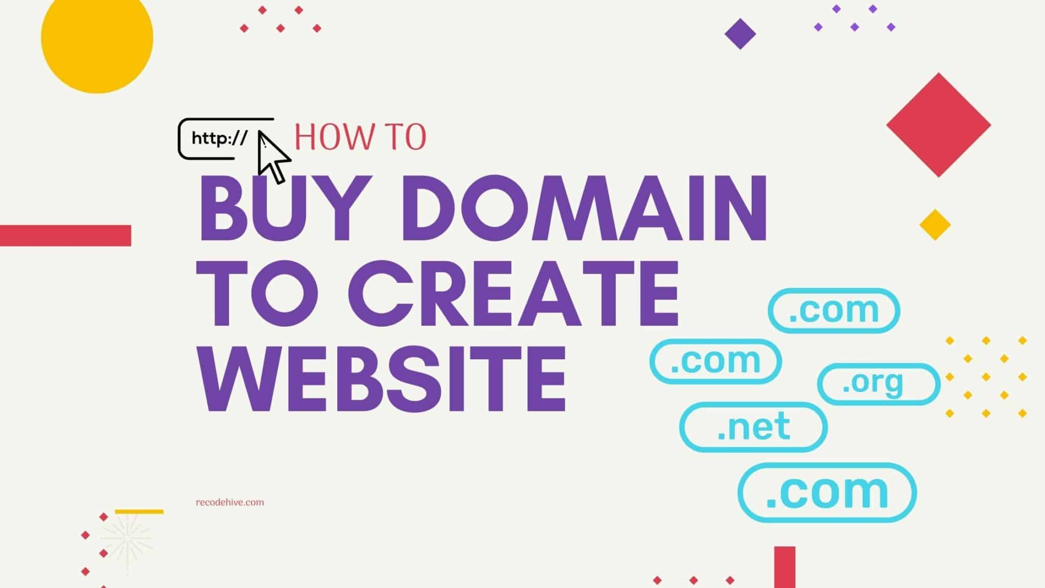 Buy domain to create website