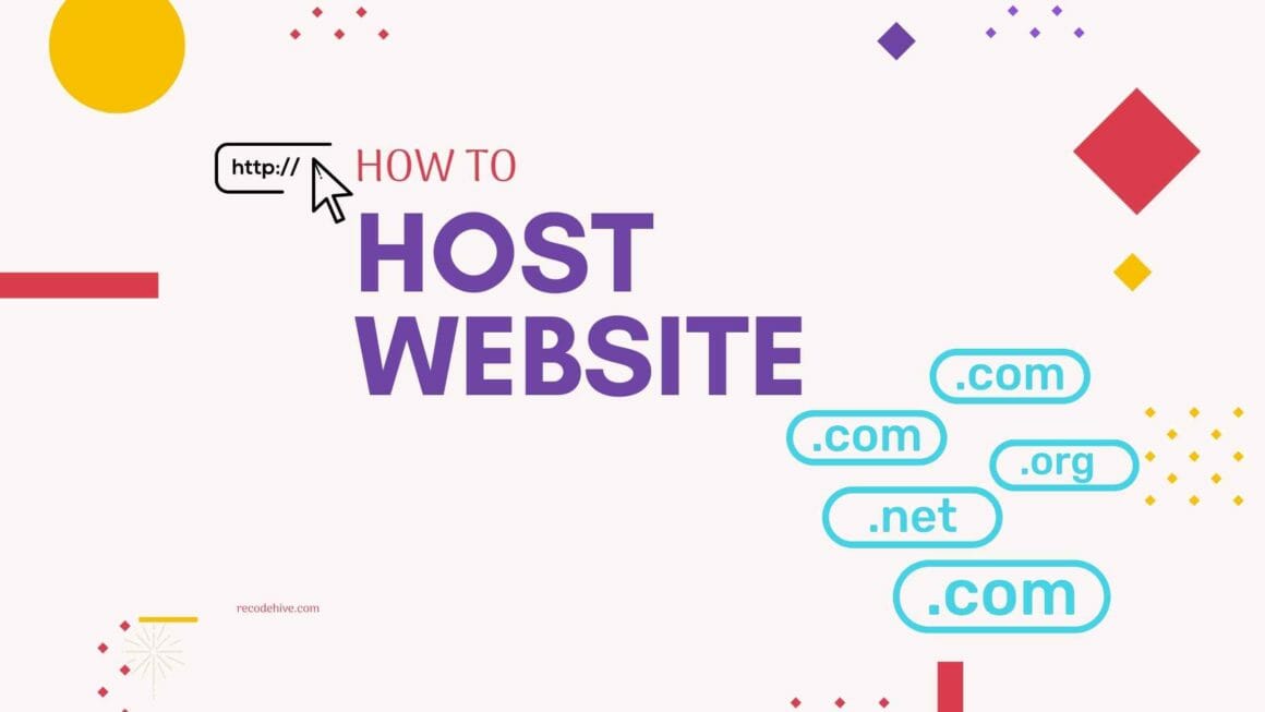 How to Host a website - Beginner Tutorials - Recode Hive
