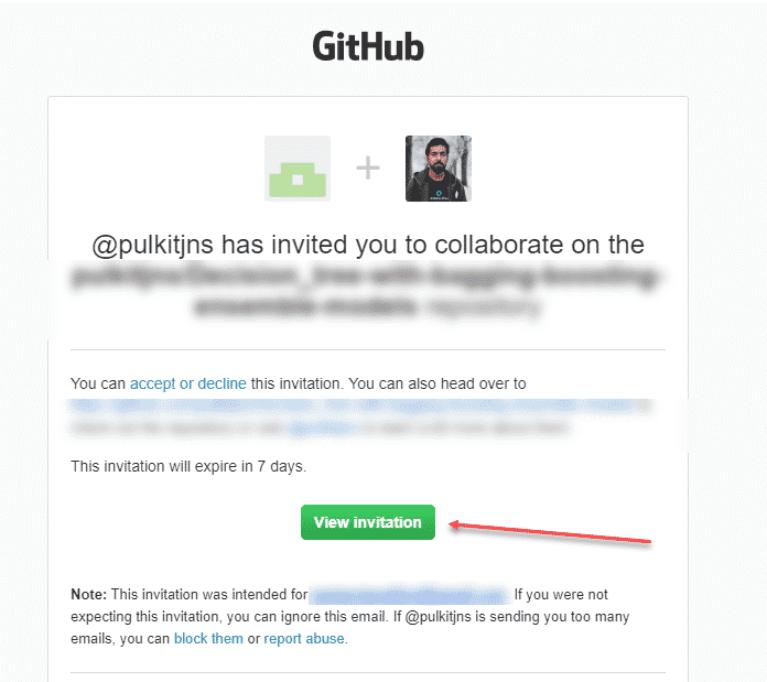 invitation github-repository
