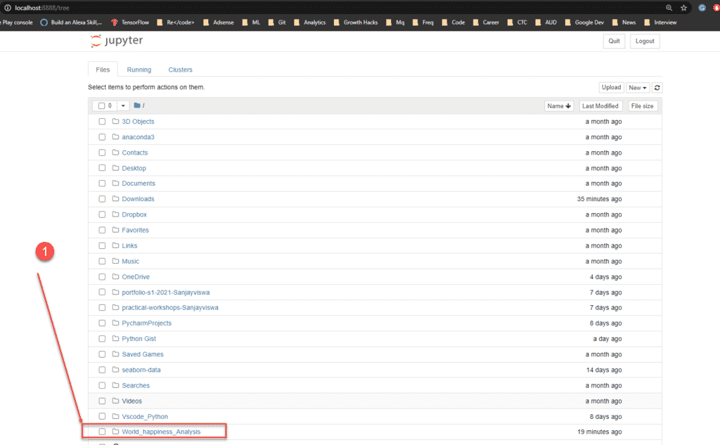 Opening python Notebook