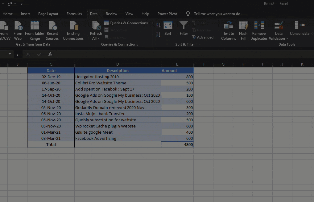 Filtering Top values in Excel