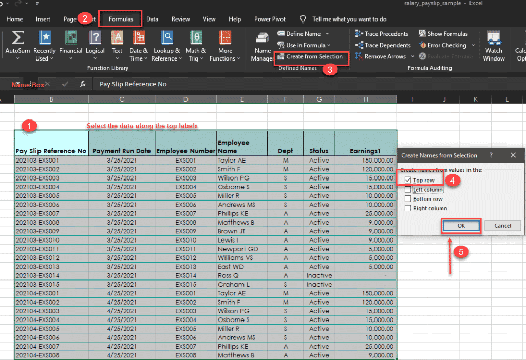 How To Create Named Ranges In Excel Recode Hive