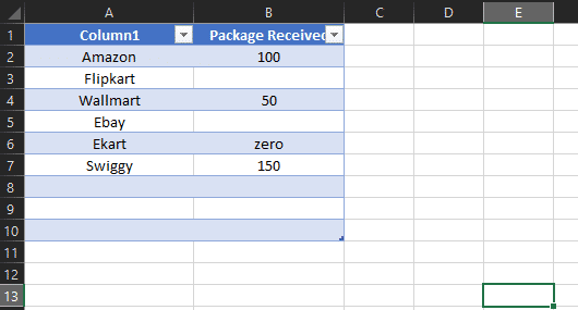 use the Excel COUNT function