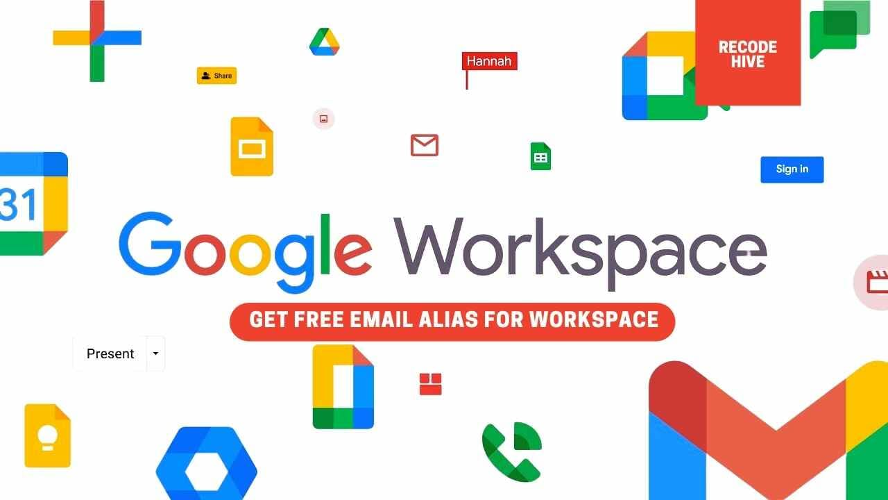 google workspace add email alias