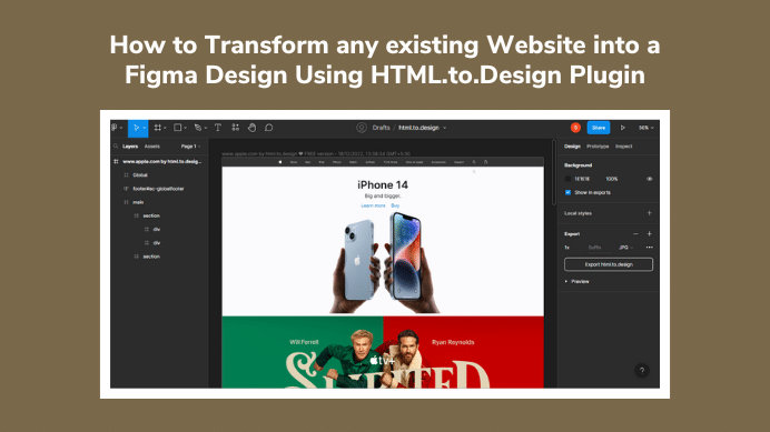 How to Transform any existing Website into a Figma Design